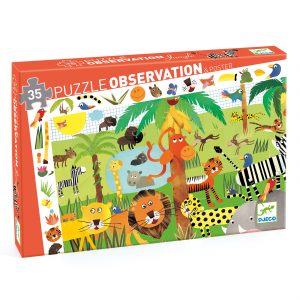 Djeco - Puzzle Observation - La Jungle - 35 pcs