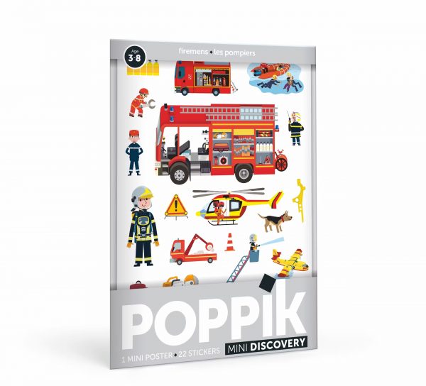 Poppik - Affichette Pompiers