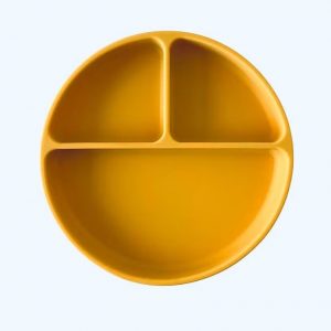 ti-nee - Assiette silicone à compartiments Sphere Moutarde