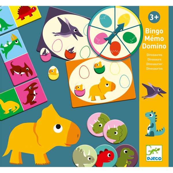 Djeco - Bingo Memo Domino - Dinosaures