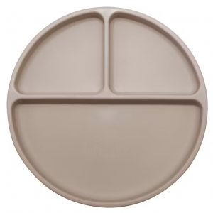Loo Up - Assiette compartiments silicone - Beige