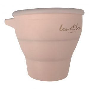 Leo et Lea - Snack Cups, boîte à goûter en silicone, pliable - Rose
