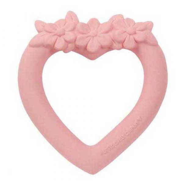 A Little Lovely Company - Anneau de dentition - Coeur rose