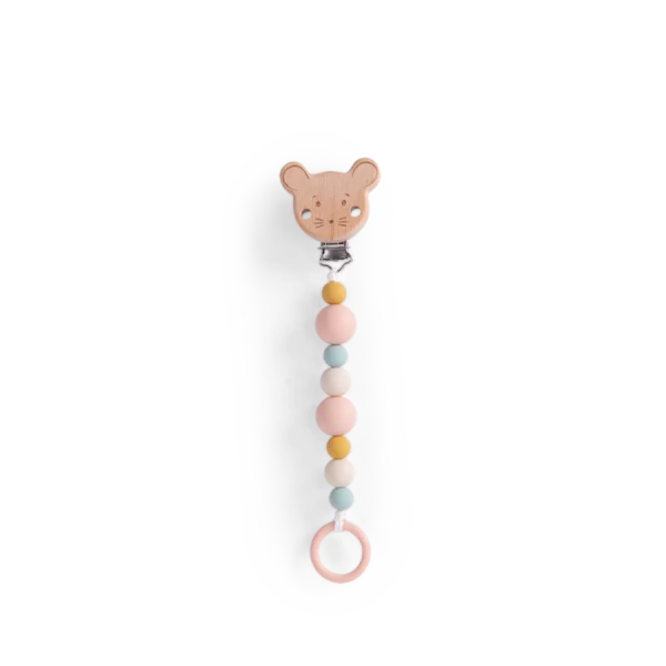 Attache-tétine En Silicone Pour Bébé - Lot De 3 Avec Clip - Pour Poussette, Siège Auto, Porte-bébé (bleu, Vert, Beige)