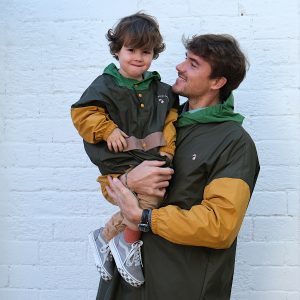 Poule Party - Poncho de pluie évolutif - Kaki