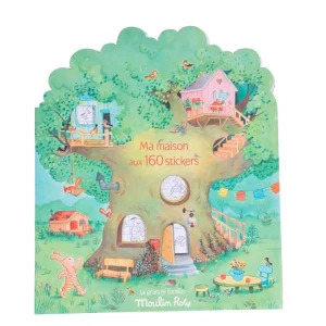 Moulin Roty - Cahier stickers 20 pages - La grande famille