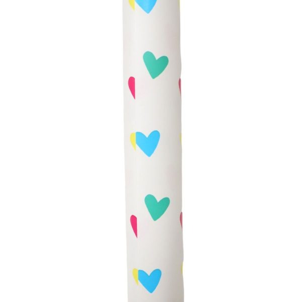 Le Petit Souk - Rouleau de papier cadeau cœurs multicolores