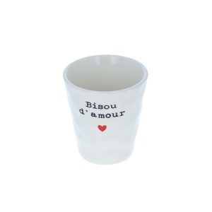 Le Petit Souk - Tasse à café "Bisou d'amour"