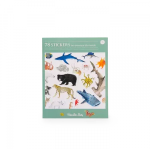 Moulin Roty - Pochette stickers - Les animaux du monde