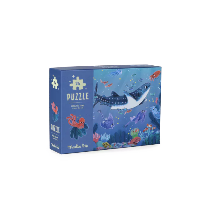 Moulin Roty - Puzzle phosphorescent - Sous la mer