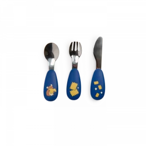 Moulin Roty - Set couverts silicone - Puce & Pilou