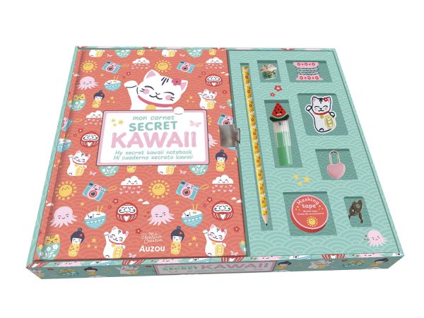 Auzou - Mon carnet secret Kawaii coffret
