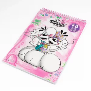 Diddl - Cahier de coloriage A4 Rose