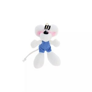 Diddl - Porte-clé peluche Diddl en salopette bleue 15cm