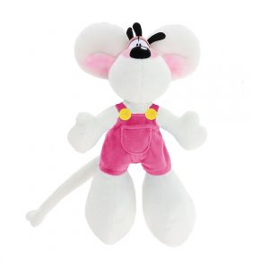 Diddl - Peluche Diddl en salopette Rose 30cm