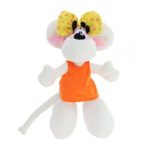 Diddl - Peluche Diddlina en robe orange 30cm