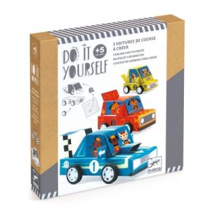 Djeco - DIY - 3 voitures de courses