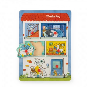 Moulin Roty - Puzzle sonore Puce & Pilou