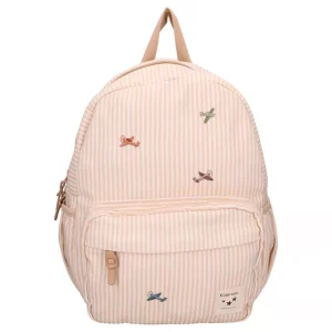 Kidzroom - sac à dos enfants - Rayures avions beige