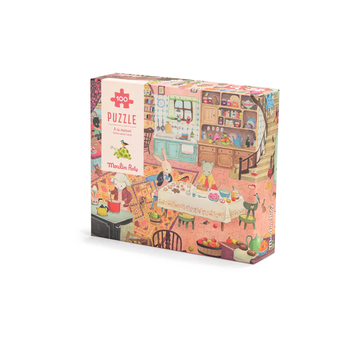 Moulin Roty - Puzzle d'observation A la maison 100 pièces