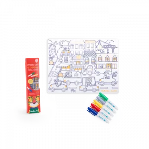 Moulin Roty - Set en silicone à colorier - Les Popipop