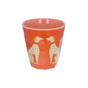 Le Petit Souk - Grand verre en mélamine Olympe orange