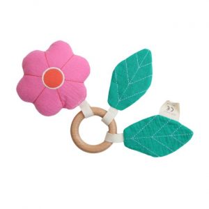 Le Petit Souk - Hochet fleur Joli Paon