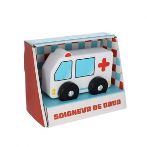 Le Petit Souk - Voiture ambulance en bois
