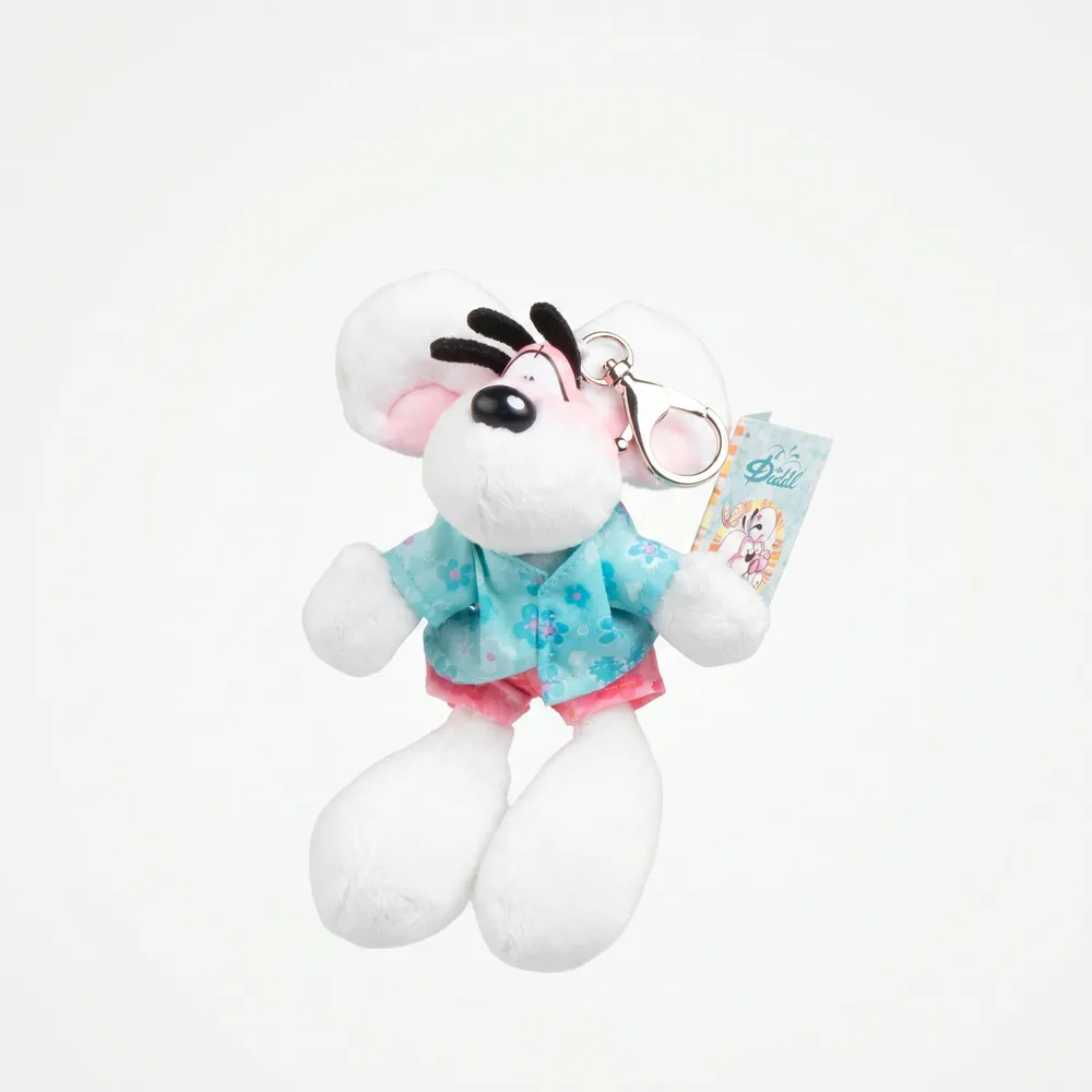 Porte-clés peluche Diddl tenue summer 15cm